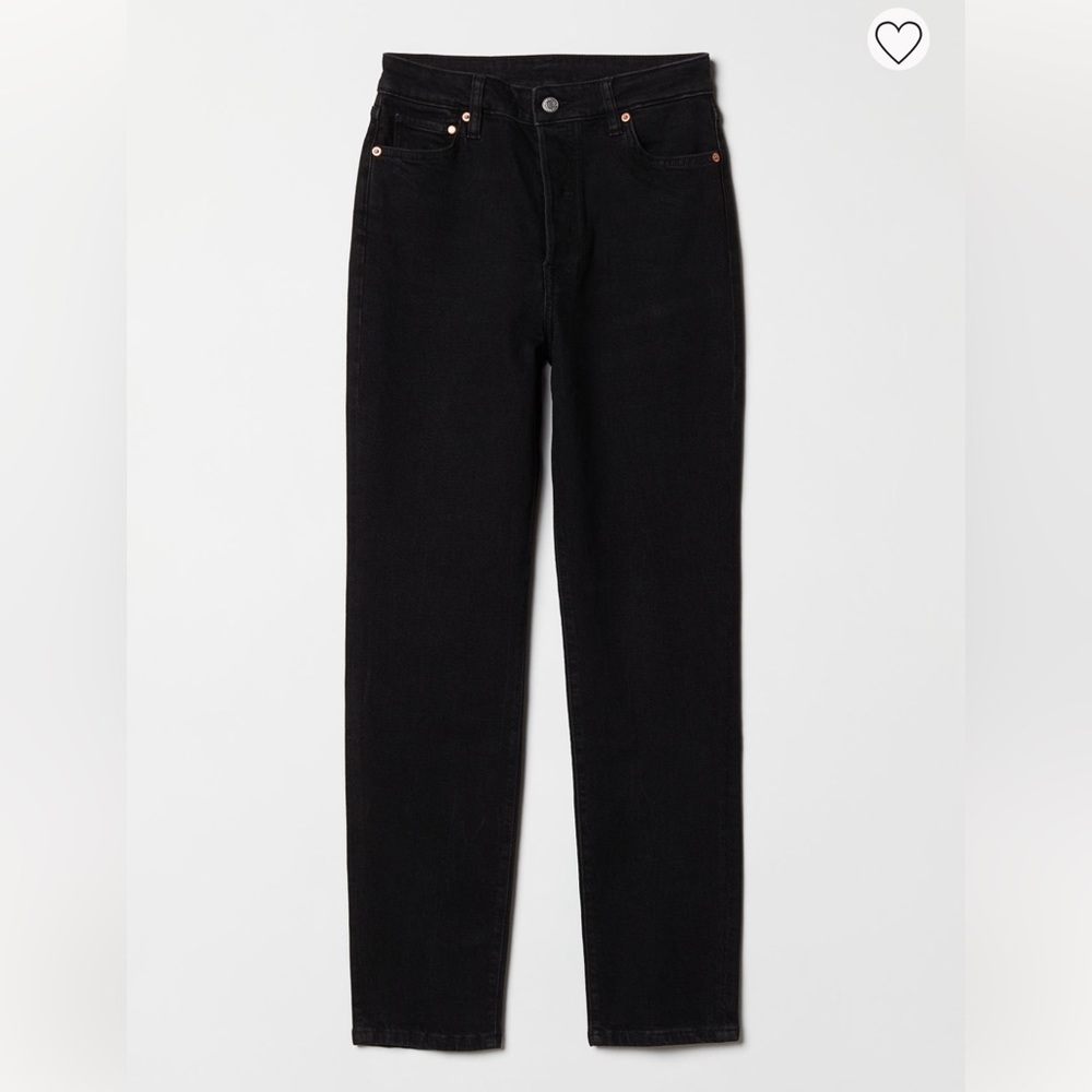 H&M mom fit ultra high ankle jeans